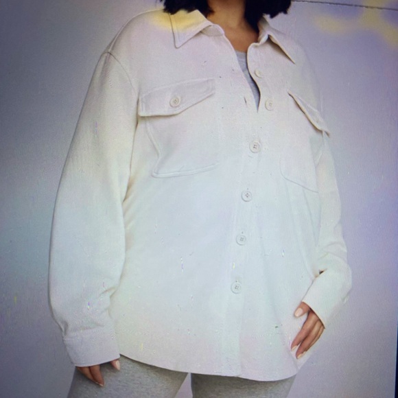 Good American essentials fleece jacket. style GS0235 - Picture 1 of 10